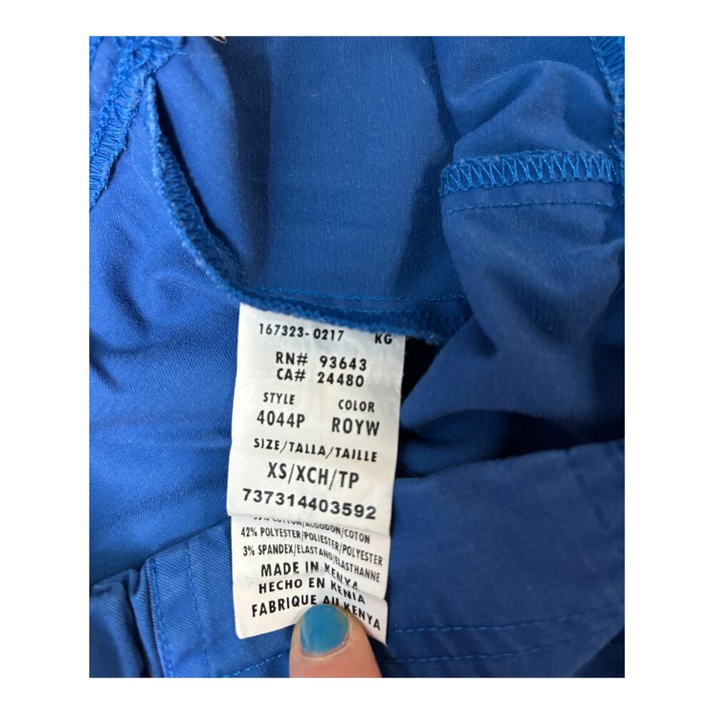 Set of 2 Cherokee Workwear Women's Scrub Pants Scrubs Size Petite XS Blue - Picture 5 of 5